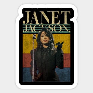 Janet Jackson // Aesthetic Vintage Style // Sticker